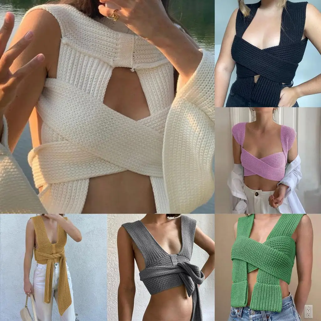 Elegant Women Sweater Off Shoulder Slim Knitted Tops Female Fashion Clothes