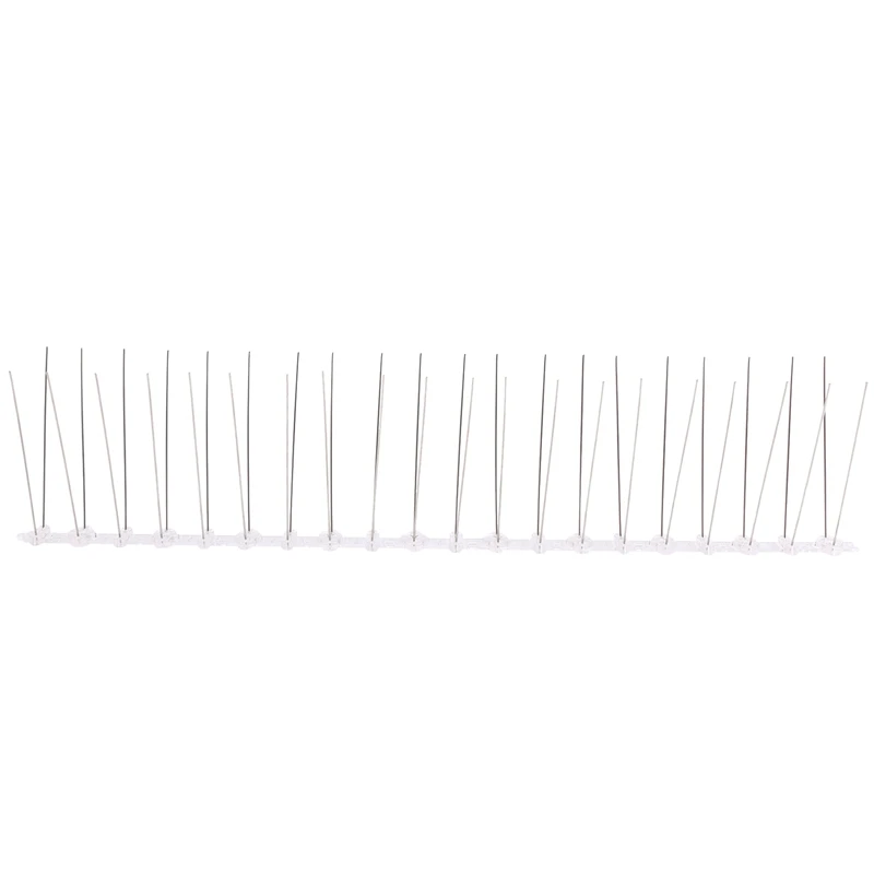 

10 Pcs/Box Bird Spikes, Stainless Steel Bird Deterrent Spikes Cover For Fence Railing Walls Roof Yard