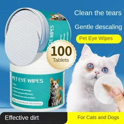 Pet Cleaning Products Eye Wipes for Tear Stains Cleaning Wipes for Cats Eyes Wiping Tear Stains and Pets Grooming Accessories