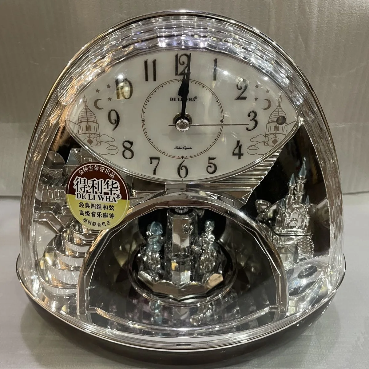 

Clock Clock European Silent Castle Clock Rhythmic Rotation 16 Chords