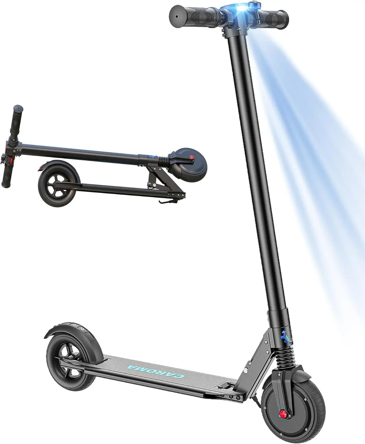 Electric Scooter, 20-25 Miles Range & 20 MPH Speed, 500W Cruise Control Electric Scooter Adults, 9/10