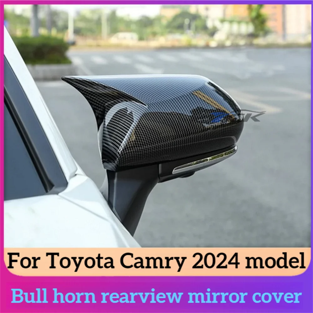 

Carbon Fiber Side Mirror Caps For 2024 9th Gen Camry Anti-Scratch Glossy Cover Left+Right Pair