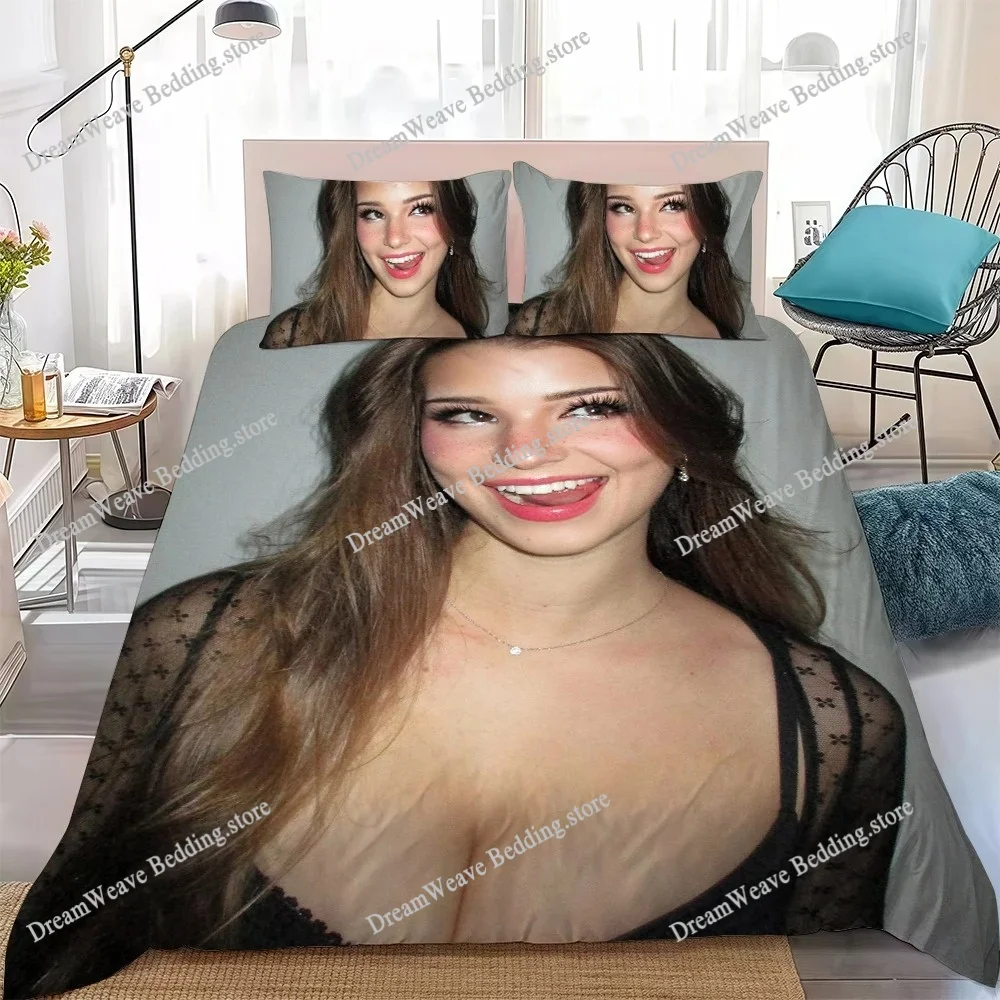 Fashion B-Brooke Monk Duvet Cover Set Home Style Bedding Soft Laundry Cotton Bed Student Dormitory Gift