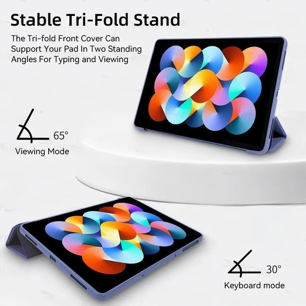 For Xiaomi Redmi Pad SE Case 2023 Flip Tri-Fold Stand TPU Protective Cover for RedMi Pad SE 11inch Tablets Cover Auto Wake Sleep