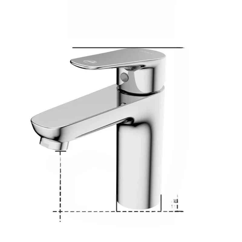 

Bathroom faucet single cold sparkling water 304 stainless steel leak-proof and corrosion-resistant quick opening