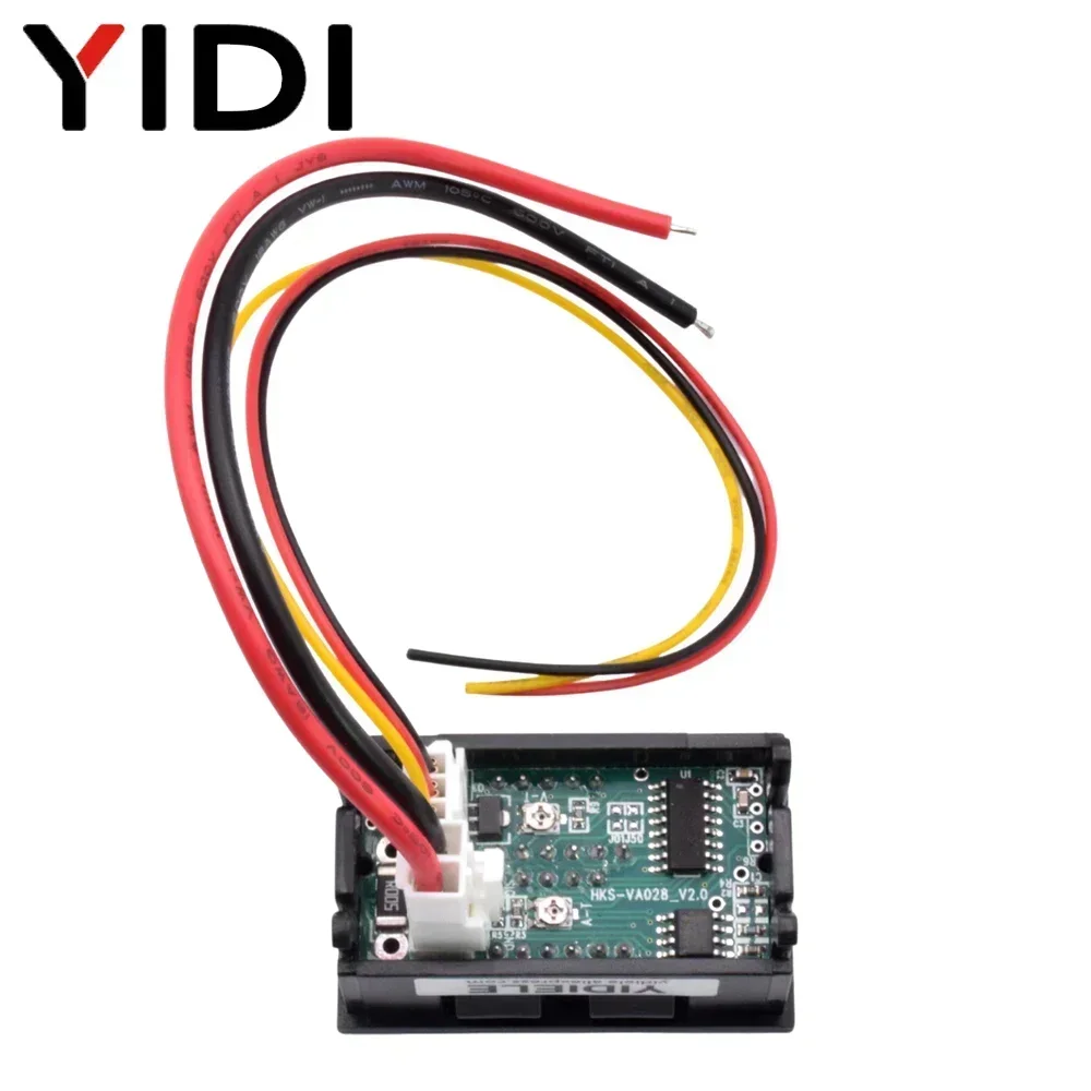 0.56 Digital DC 0-100V 0-50A 0-100A Red Blue LED Amp Volt Tester Current Voltage Meters Measurement Voltmeter Ammeter with Shunt