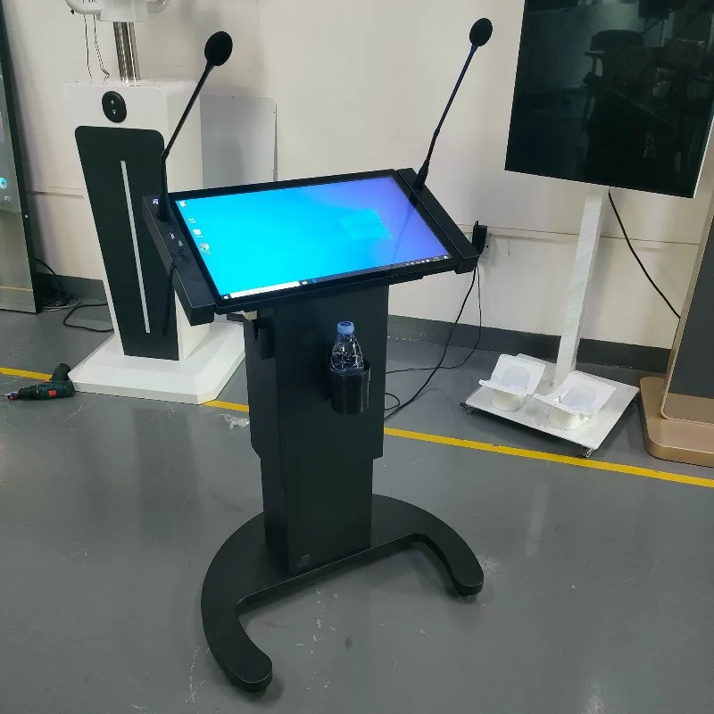 Podium touch machine, school teaching presentation file synchronization big screen