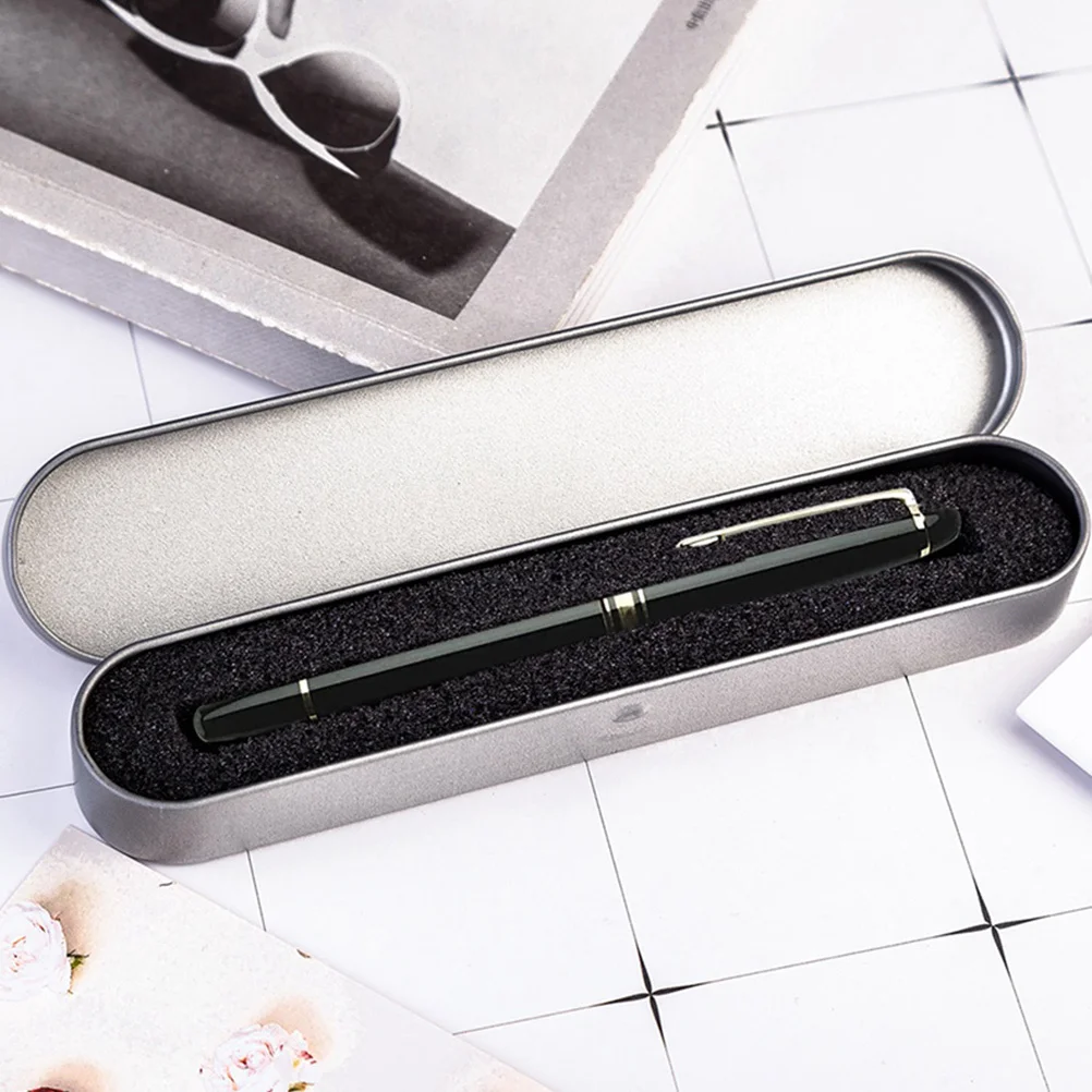 

Metal Pencil Case 6Pcs Hard Pen Box with Sponge Liner for School Office Storage Carrying Organizer