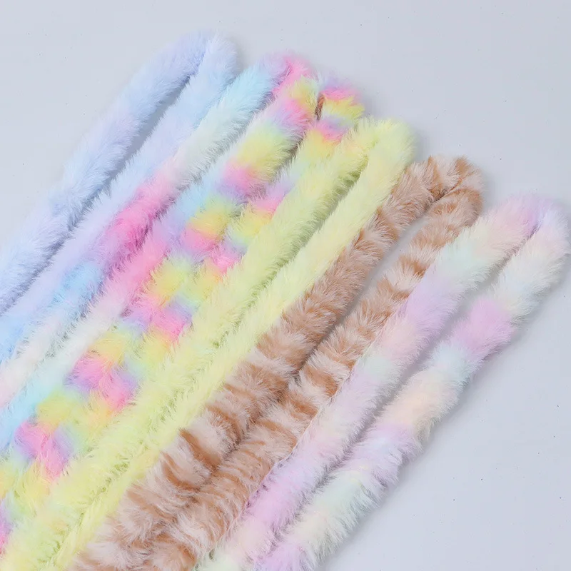 

20mmx1M Chenille sticks 10-50sheet wholesale Colorful Rainbow Stem Pipe Cleaner twist sheet Handcraft DIY Stuff for Animal Puppy