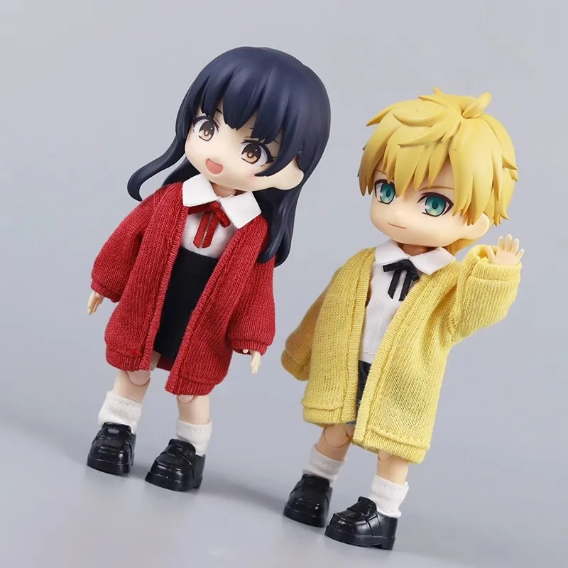 1/12 12 Points OB11 Doll Clothes Long Sleeved Jacket Coat Model Fit P9 P10 Bjd Ashi 2.0 Body In Stock