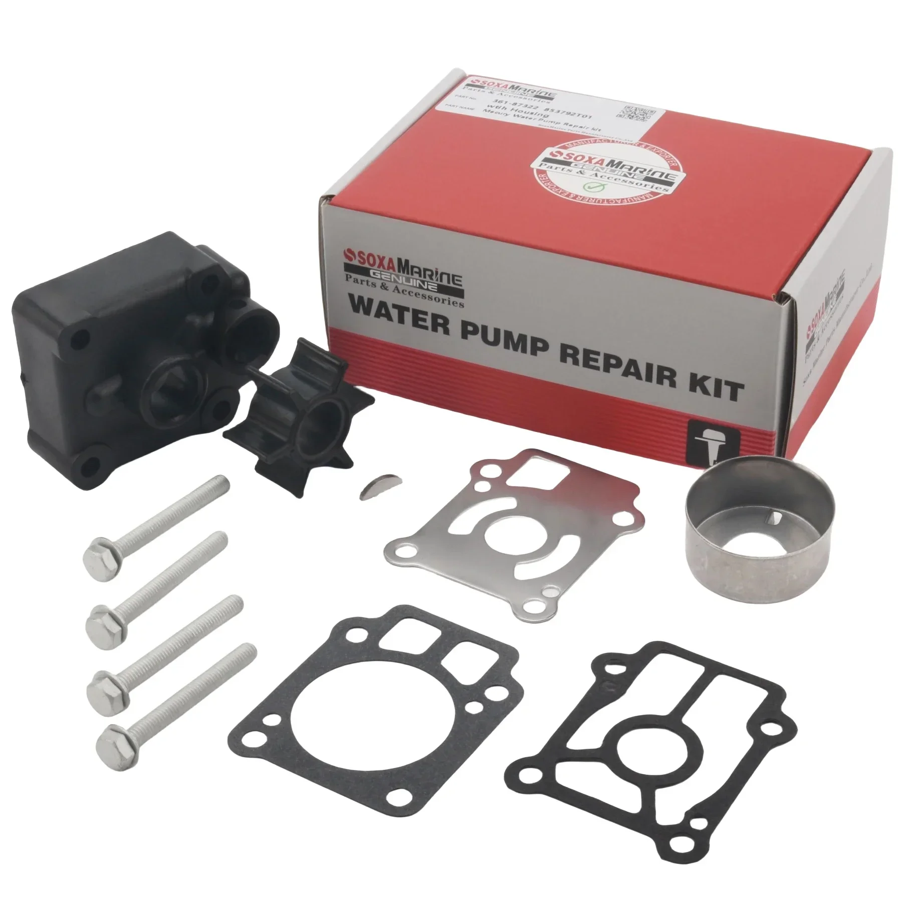 

46-853792A2 Water Pump Rebuild Service Kit for Mercury Mariner 25 HP Sea Pro EFI JET 30 HP EFI Outboard Boat Motor