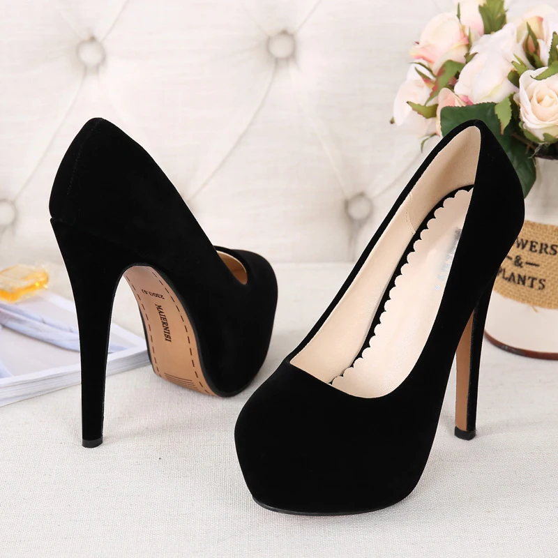 Comemore Sexy Platform High Heels Women\'s Leisure Heel Shoes 14cm Luxury Pumps Stilettos Shoes Footwear Woman 2022 Large Size 46