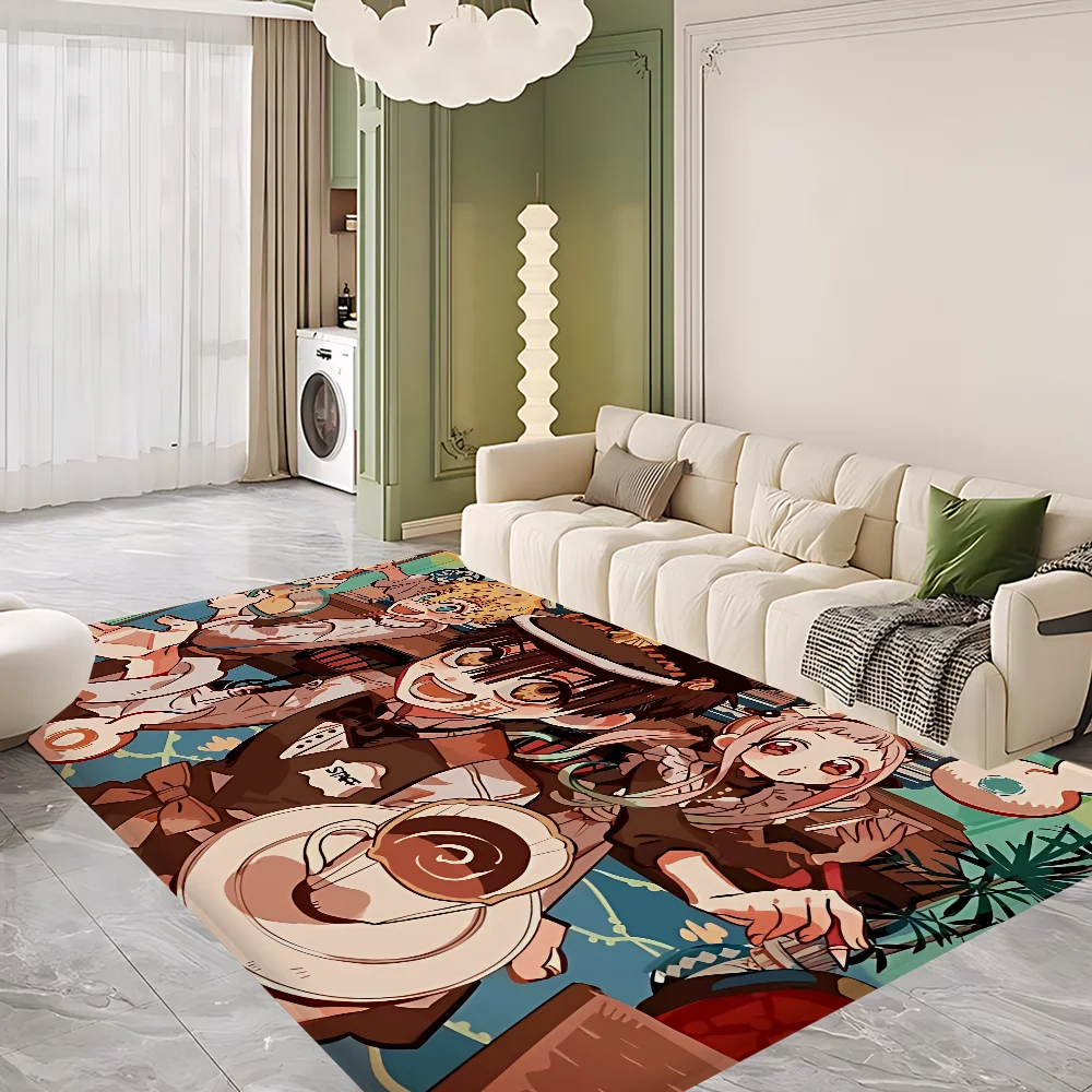 

Jibaku Shounen Hanako-kun Hallway Carpet Non-Slip Laundry Room Mat Laundry Decor Balcony Child Living Room Bedside Area Rugs