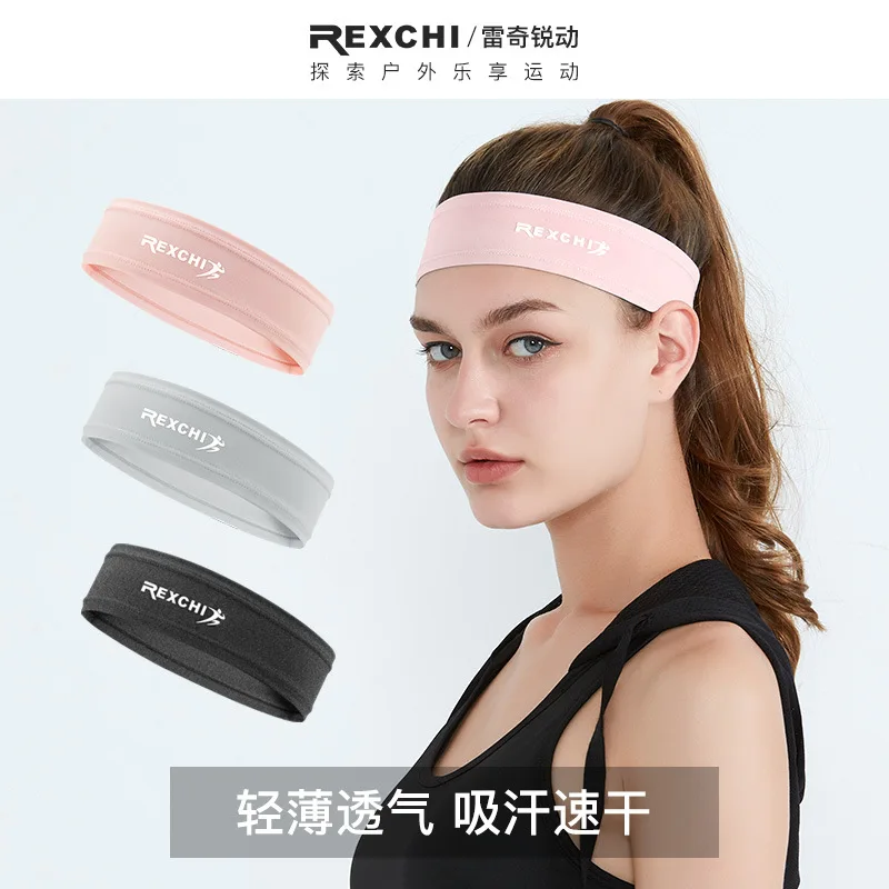 REXCHI Women Sports Hair Band Sweat Guide Belt Outdoor Cycling Running Yoga Fitness Basketball Breathable Sports Headband XTJ31