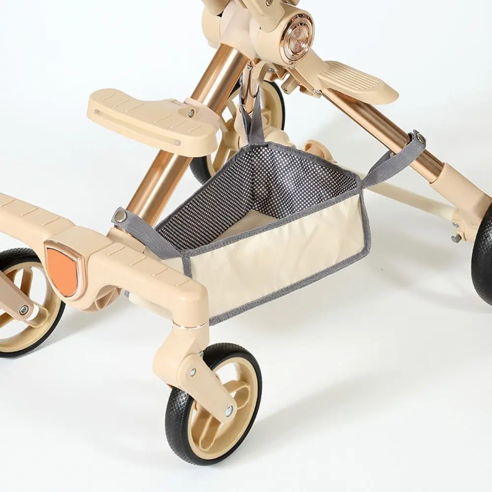 Oxford Cloth Baby Stroller Basket Water-proof Hard Board Stroller Storage Bag Easy To Install Large Capacity