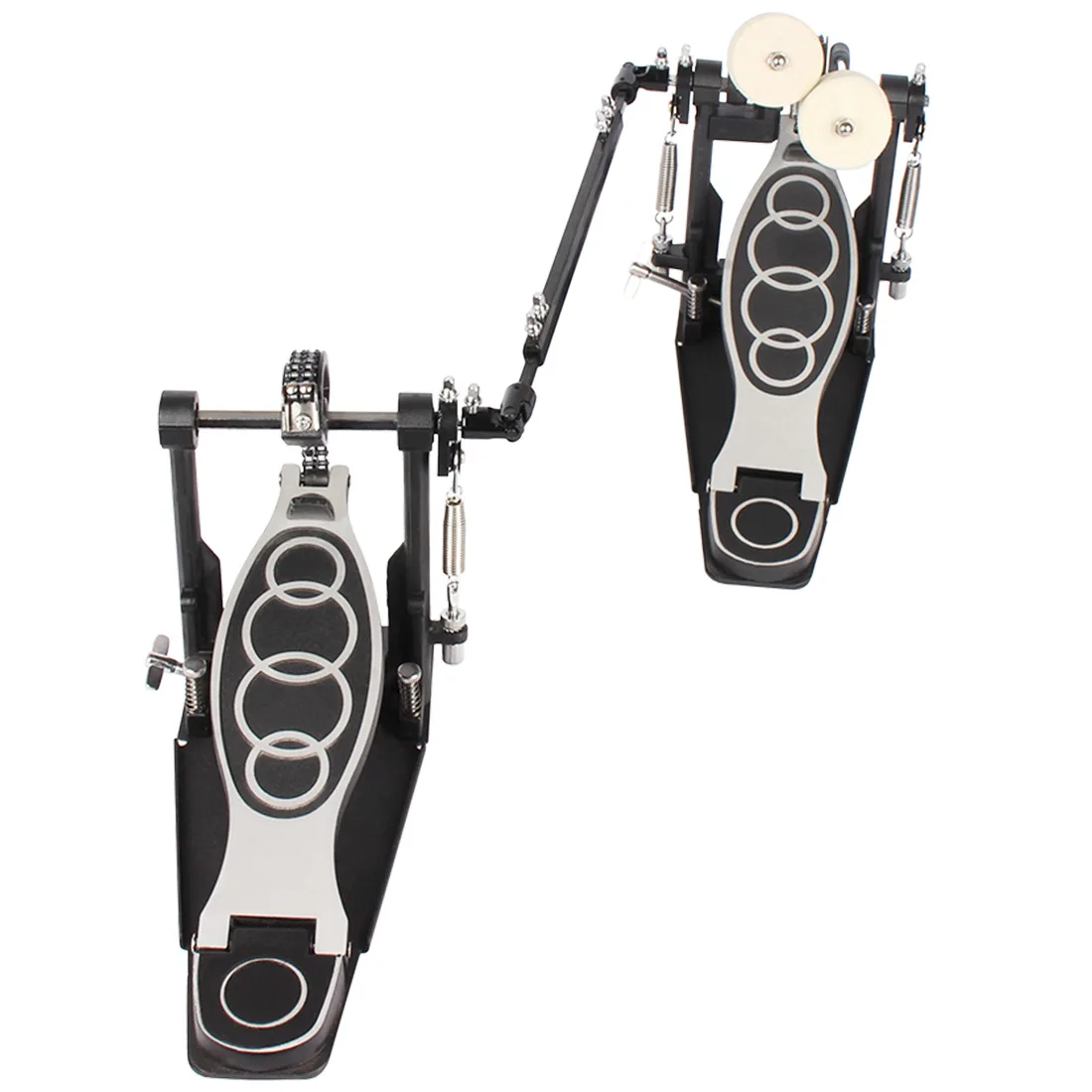 Drum Pedal Double Bass Drum Pedal, 2 Chain Practice Foot Pedal for Jazz Drum Set, Percussion Accessory