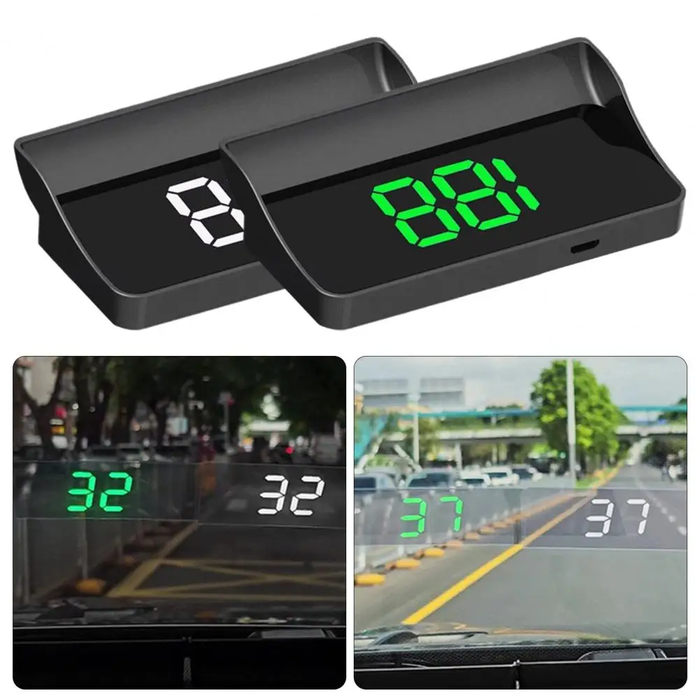Smart in Car HUD Speedometer with GPS/BDS Navigation, 10Hz Refresh Rate MPH Display, USB Plug-and-Play Head Up Speed Display