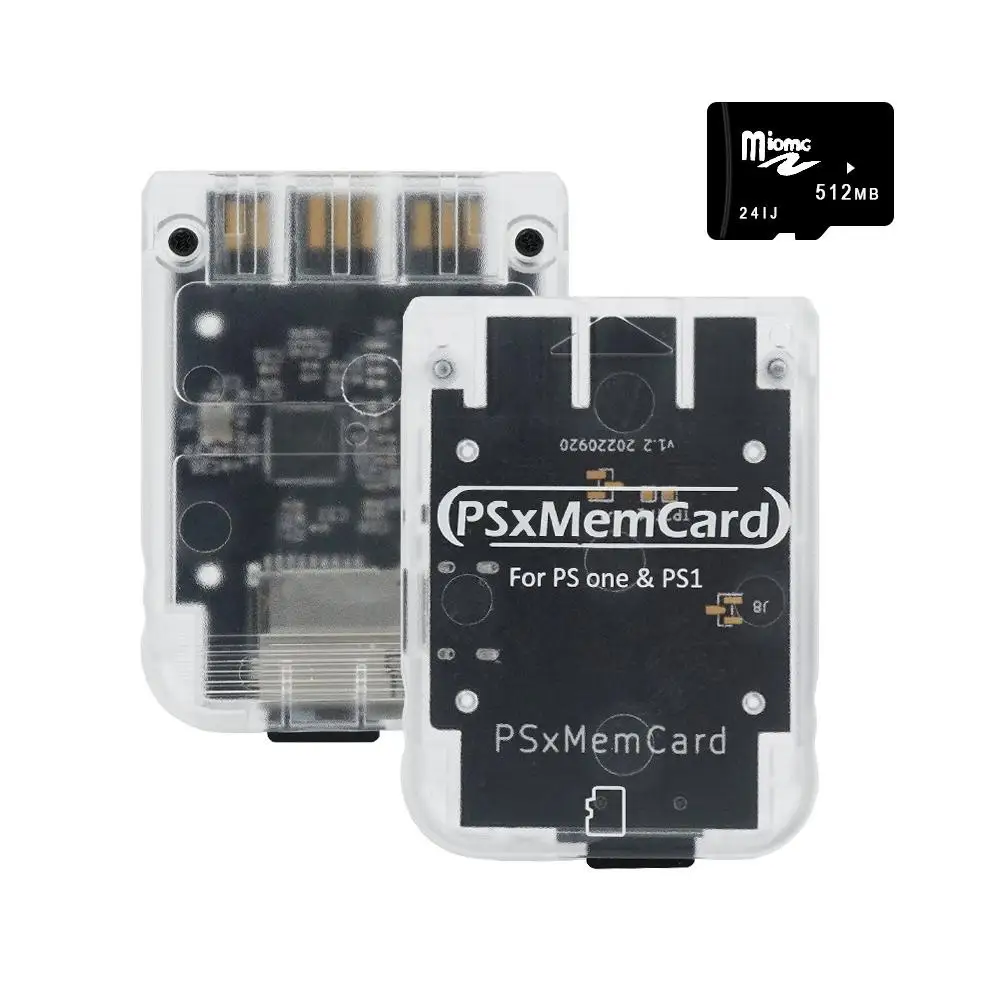 

BitFunx PSxMemCard Memory Card Suitable For PS1/PS ONE Host Raspberry Pi Rp2040 Chip ame Console Support MicroSD Card