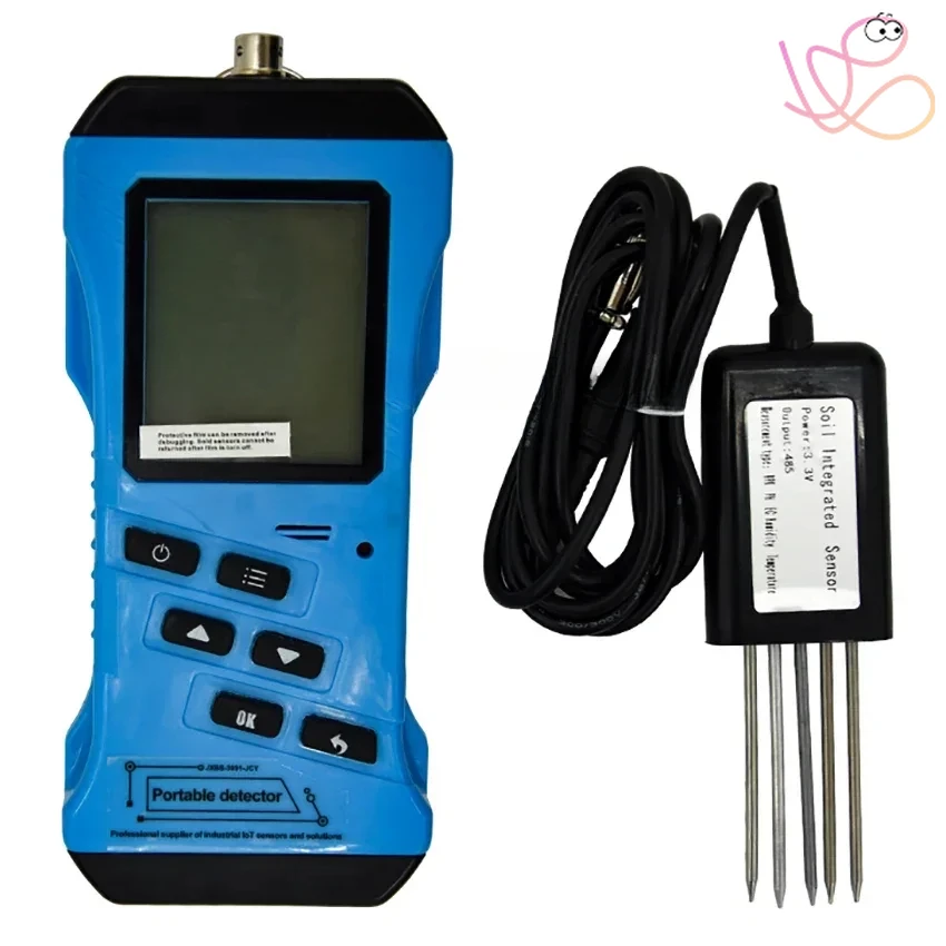 7 in 1 Rapid Soil Tester Meter Nitrogen Phosphorus Potassium N P K PH Humidity Moisture Nutrient Conductivity Tester EC Meter