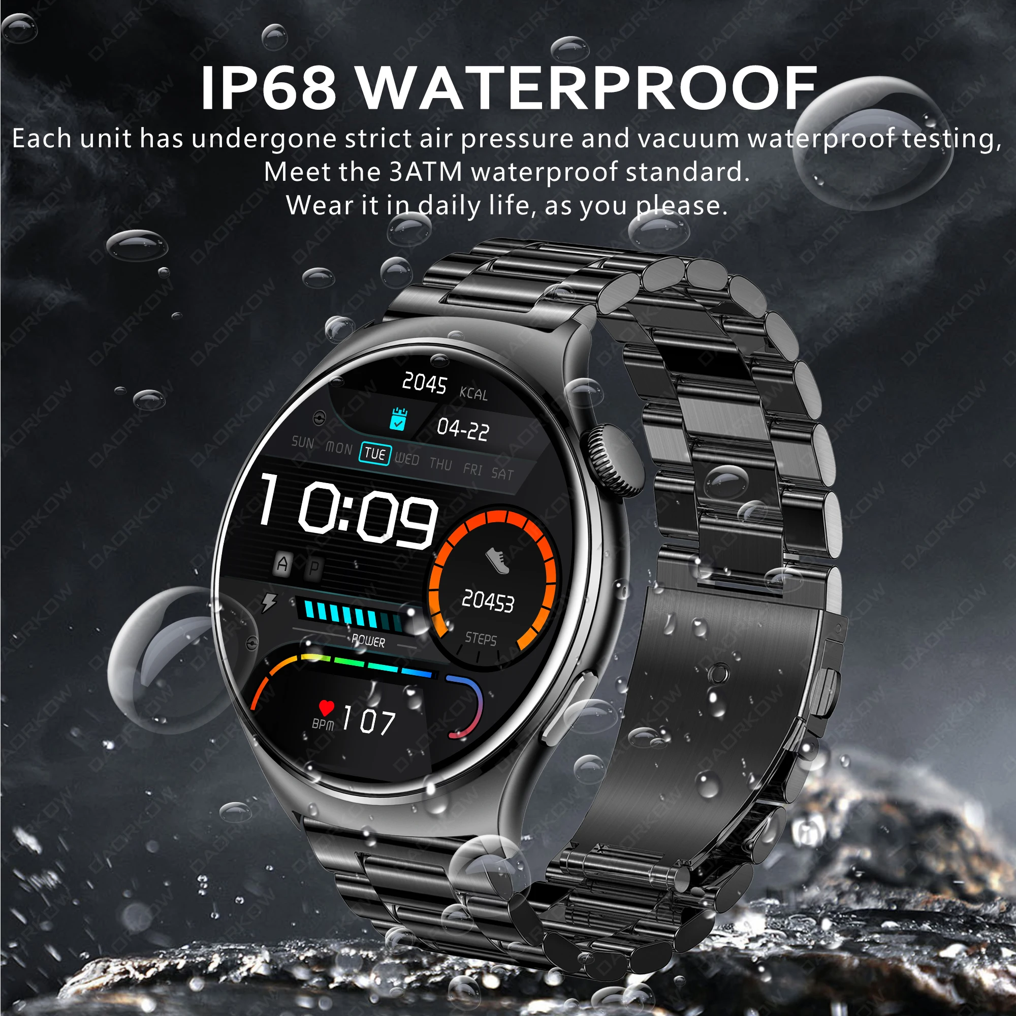 2024 Smart Watch Ladies Full Touch Screen sport Fitness orologi impermeabile Bluetooth Call Men Smartwatch Women per Android IOS