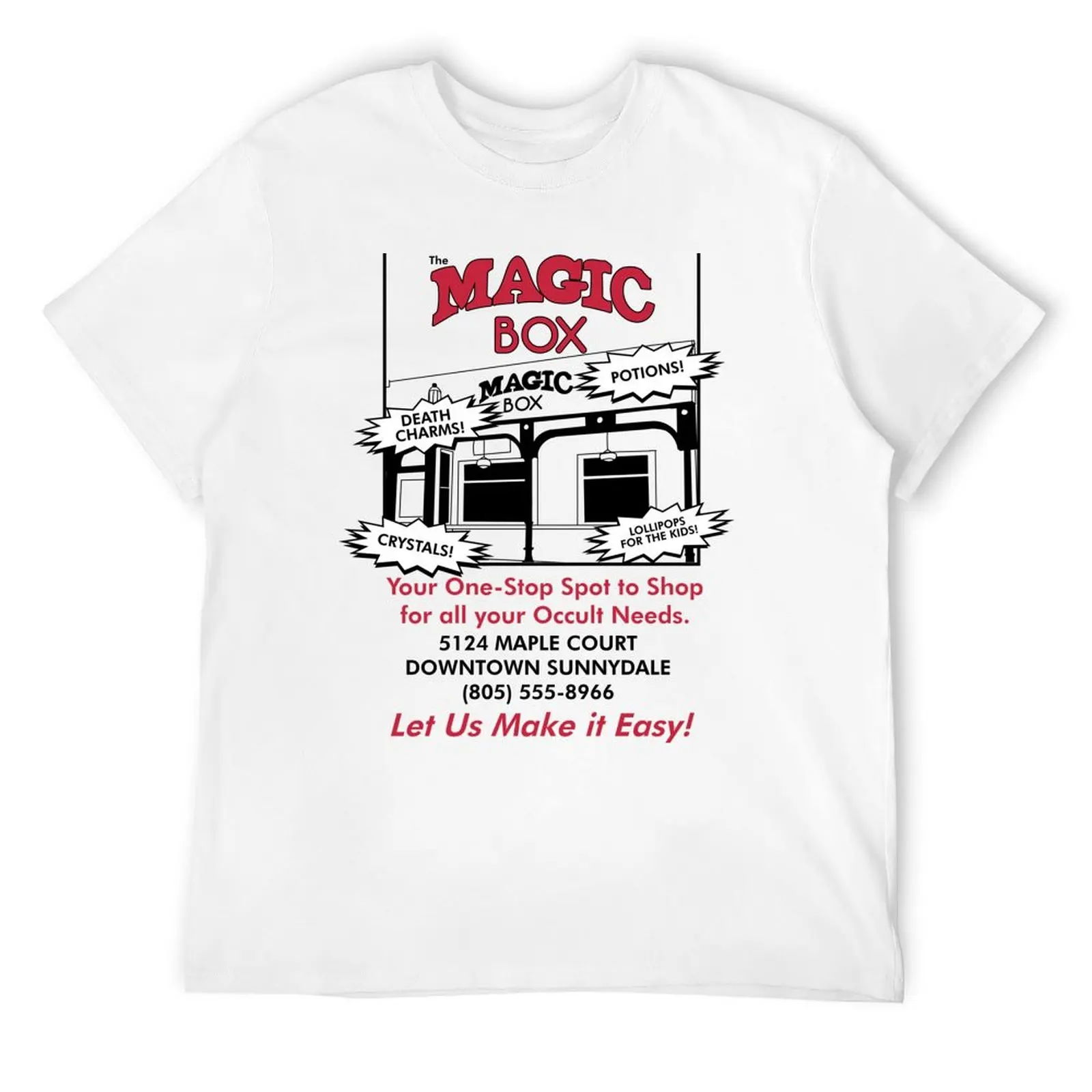 

The Magic Box, Sunnydale T-Shirt plain summer shirt vintage t shirts mens t shirt