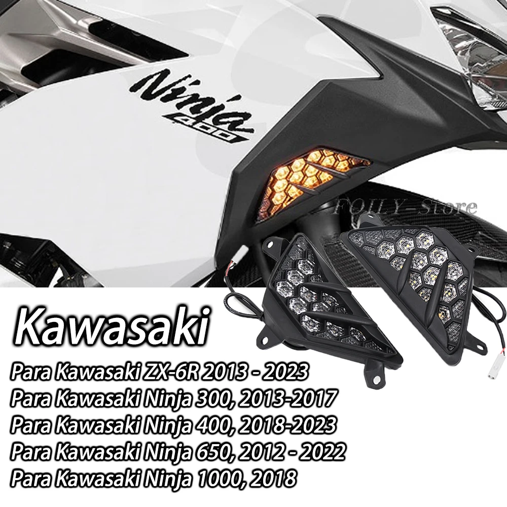 

Светодиодный индикатор поворота для мотоцикла Kawasaki NINJA 300 400 650 ZX6R ZX-6R 1000-2013, 1 шт.