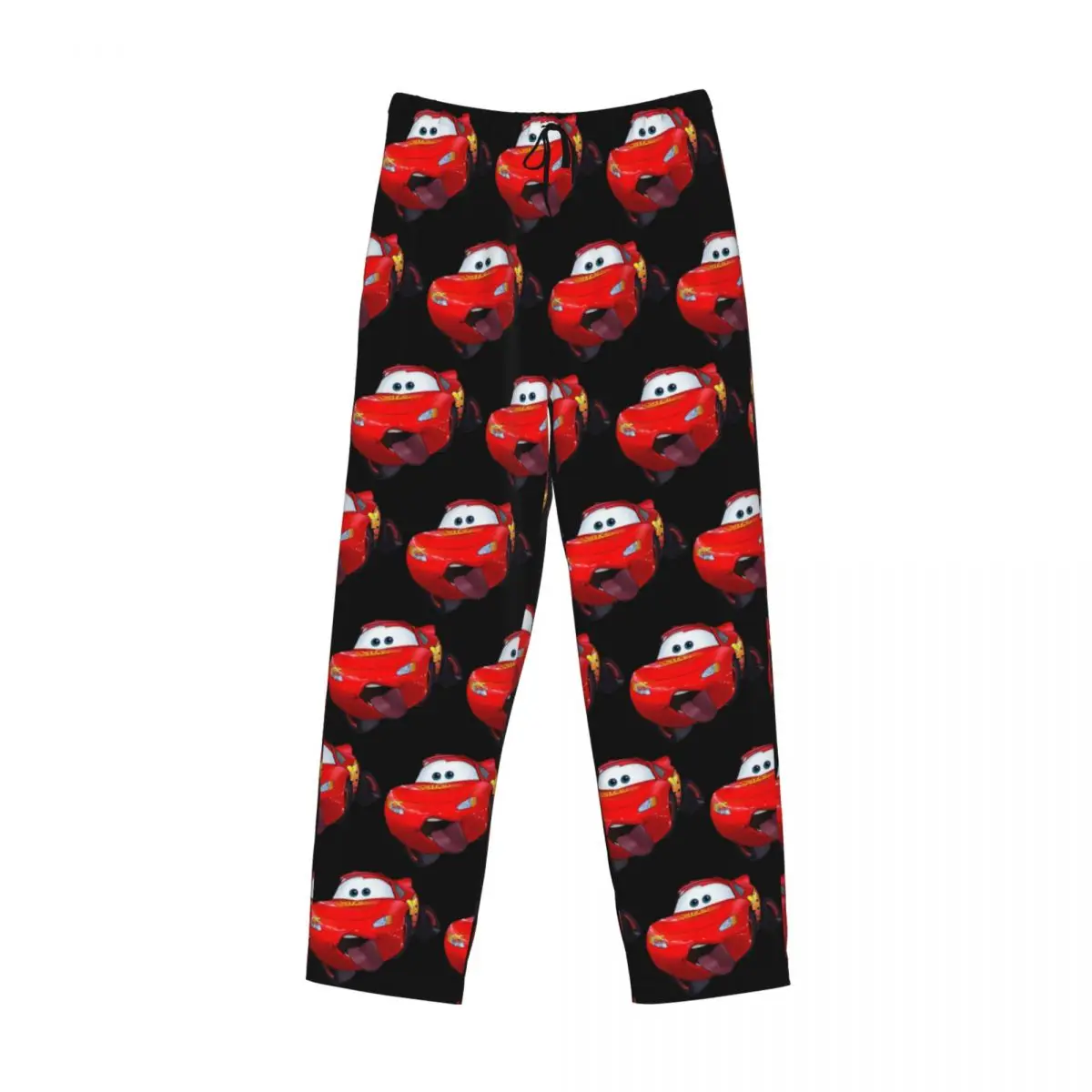 Pantalones de pijama con estampado personalizado Lightning McQueen Ahh para hombres, ropa de dormir con bolsillos