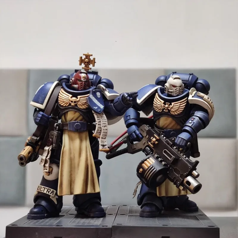 JOYTOY Warhammer 40K Ultramarines Sternguard Veteran Sergeant 1/18 ตัวเลขการกระทําอะนิเมะ 12 ซม.ตุ๊กตา GK คอลเลกชันรุ่นของเล่นของขวัญ