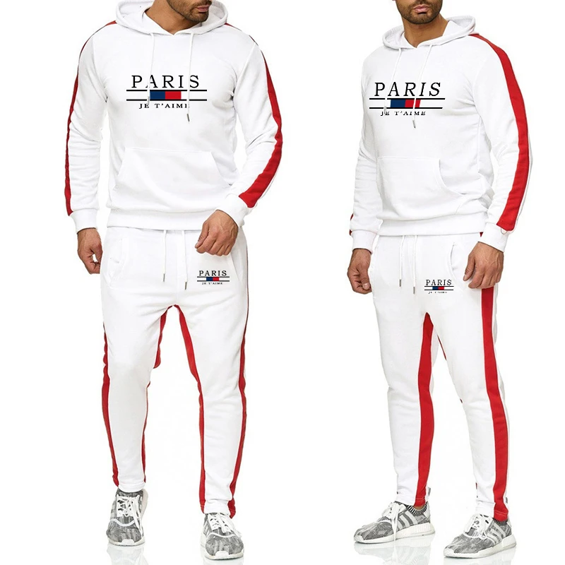 Männer Trainingsanzug Mode Bequeme Männer Zwei Stück Im Freien Set Heißer Verkauf Sportswear Jogginghose Hoodie Casual Jogging Einzel Hosen