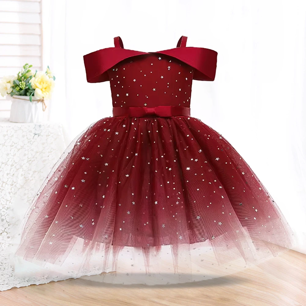 Vestido de flores para niñas, ropa para niños, fiesta de princesa, Navidad, dama de honor, traje de noche, baile de graduación