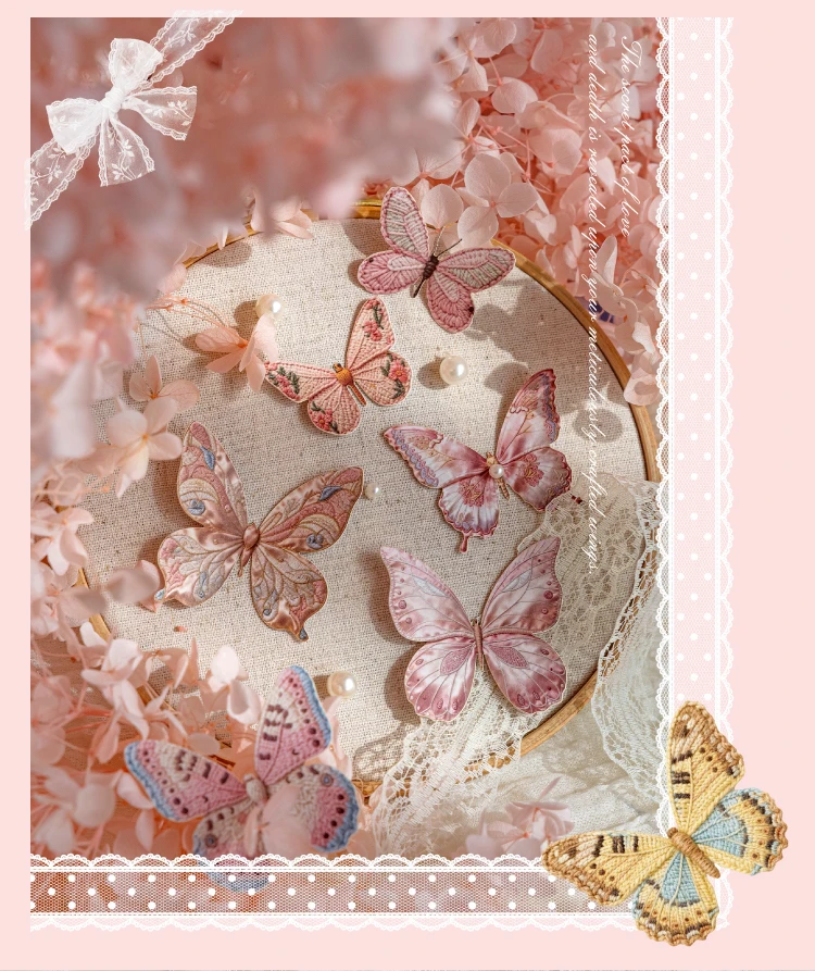 JIANQI 20 Stück/Packung Vintage Schmetterling Papieraufkleber DIY Dekorative Junk-Journal-Aufkleber für Scrapbook Etiketten Tagebuch Album Planer – Detail 22