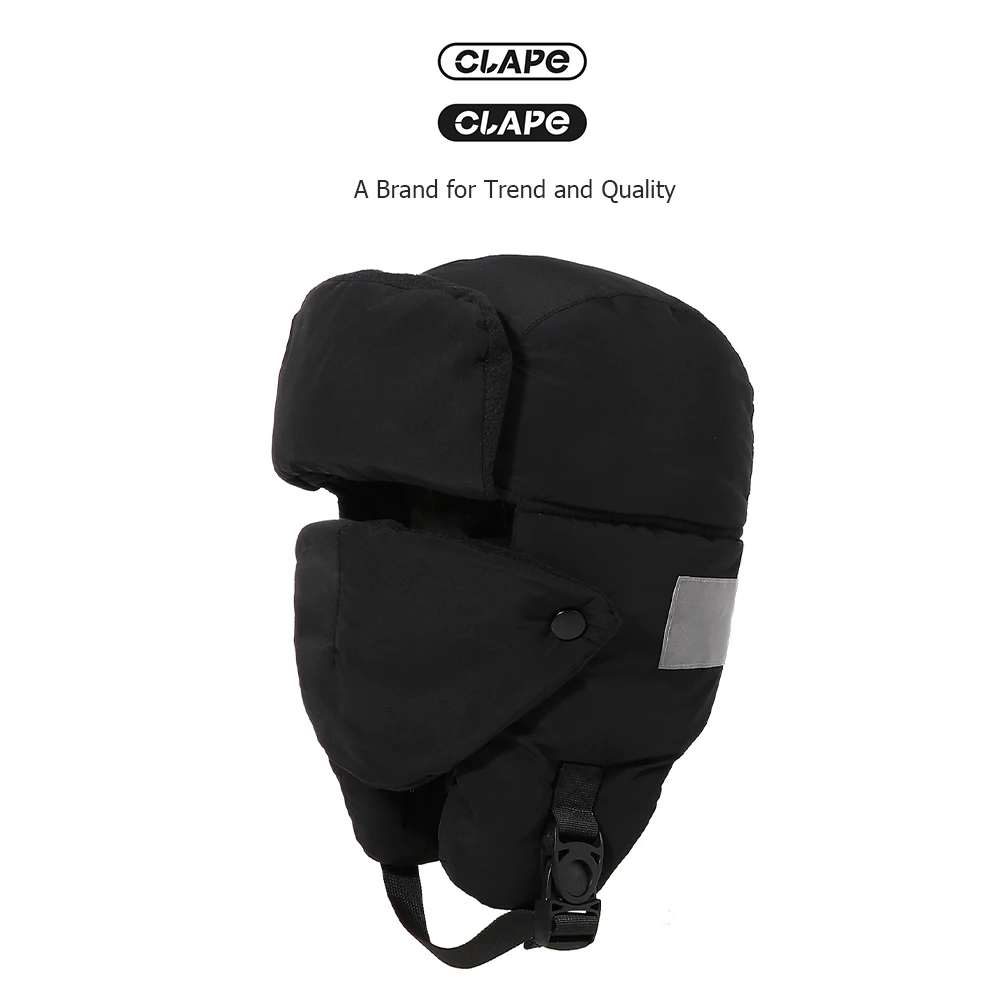 Clape Waterproof Thermal Winter Hats with Earflap Bomber Hat for Man Women Trapper Hat Outdoor Ski Hat Ushanka Russian Hat