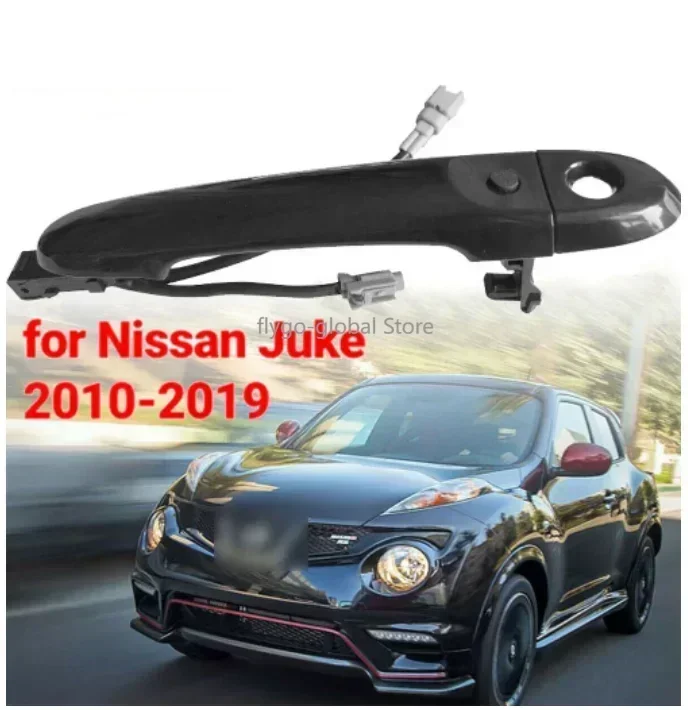

Передняя O/S правая дверная ручка водителя, вход без ключа для Nissan Juke 2010-2019, черные внешние детали 82644-1FA5A