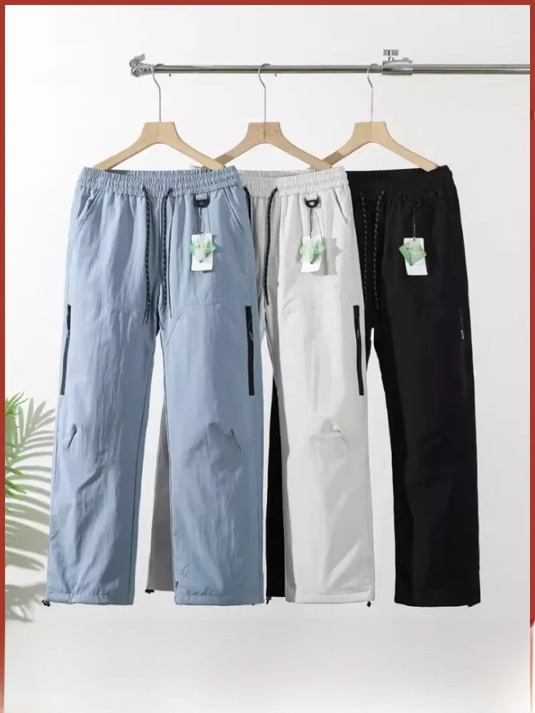 

Outdoor Skiing Straight Leg down Jaet Men's Trousers Autumn Winter Warm Faionable Youth Casual Polyester Fiber Du down