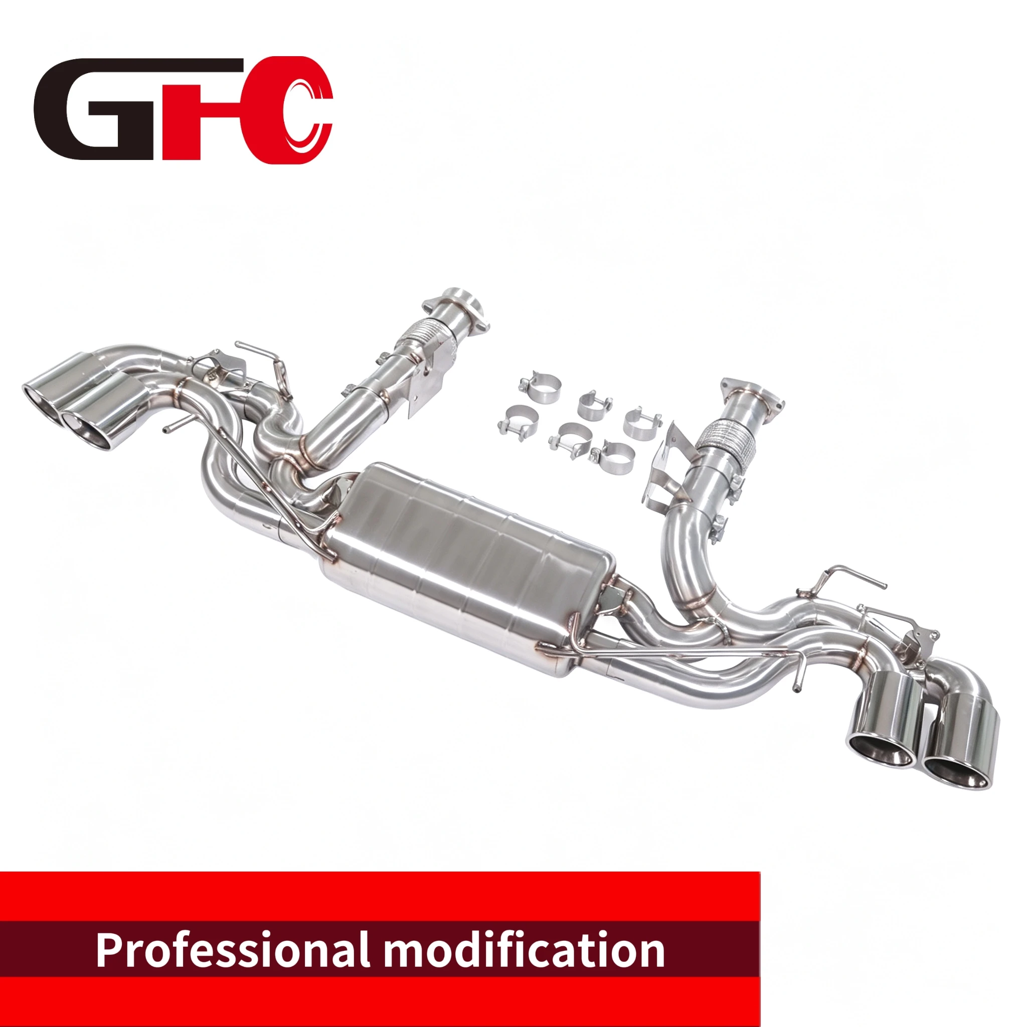 Exhaust Pipe for 2019-2025 Corvette C8 with 6.2L  with 304 SUS High-performance CatBack Exhaust System, customizable Exhaust tip
