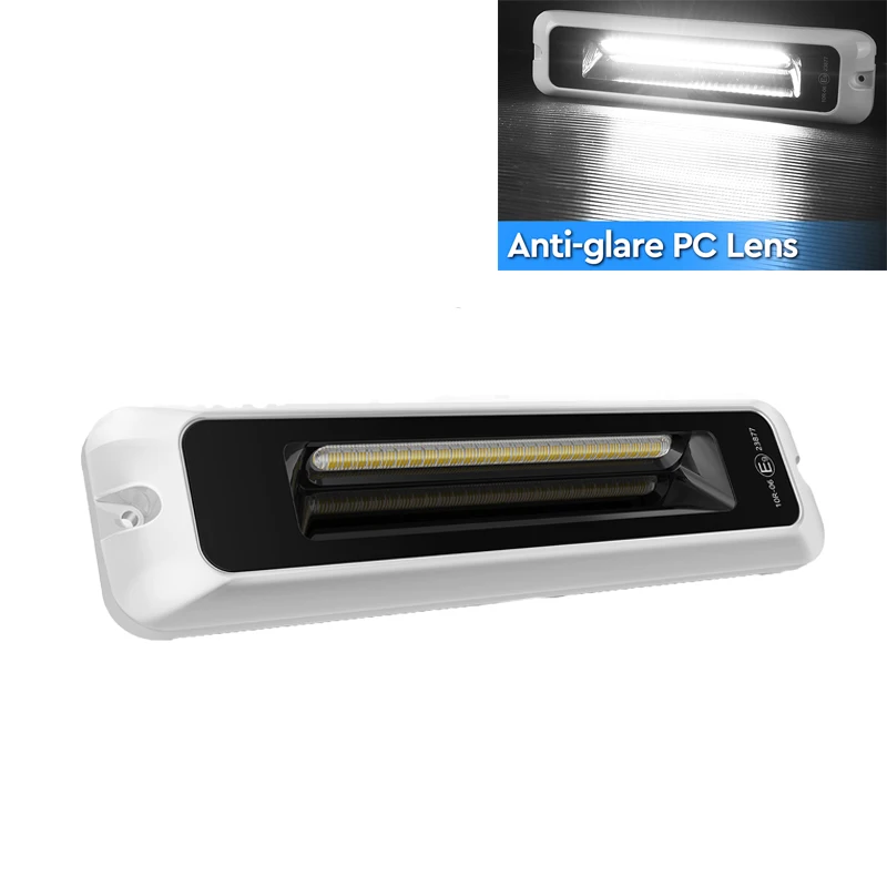 MICTUNING 4/6 Inch RV Exterior Porch Light,LED Utility Awning White 6000K,Outdoor IP68 Waterproof Aluminum for Garden Camper
