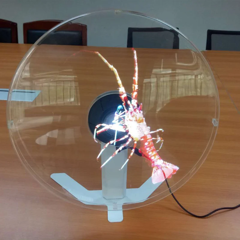 Proyektor Hologram Kipas Laser 3D Ultra Tipis 42cm untuk Iklan, Kontrol Wifi