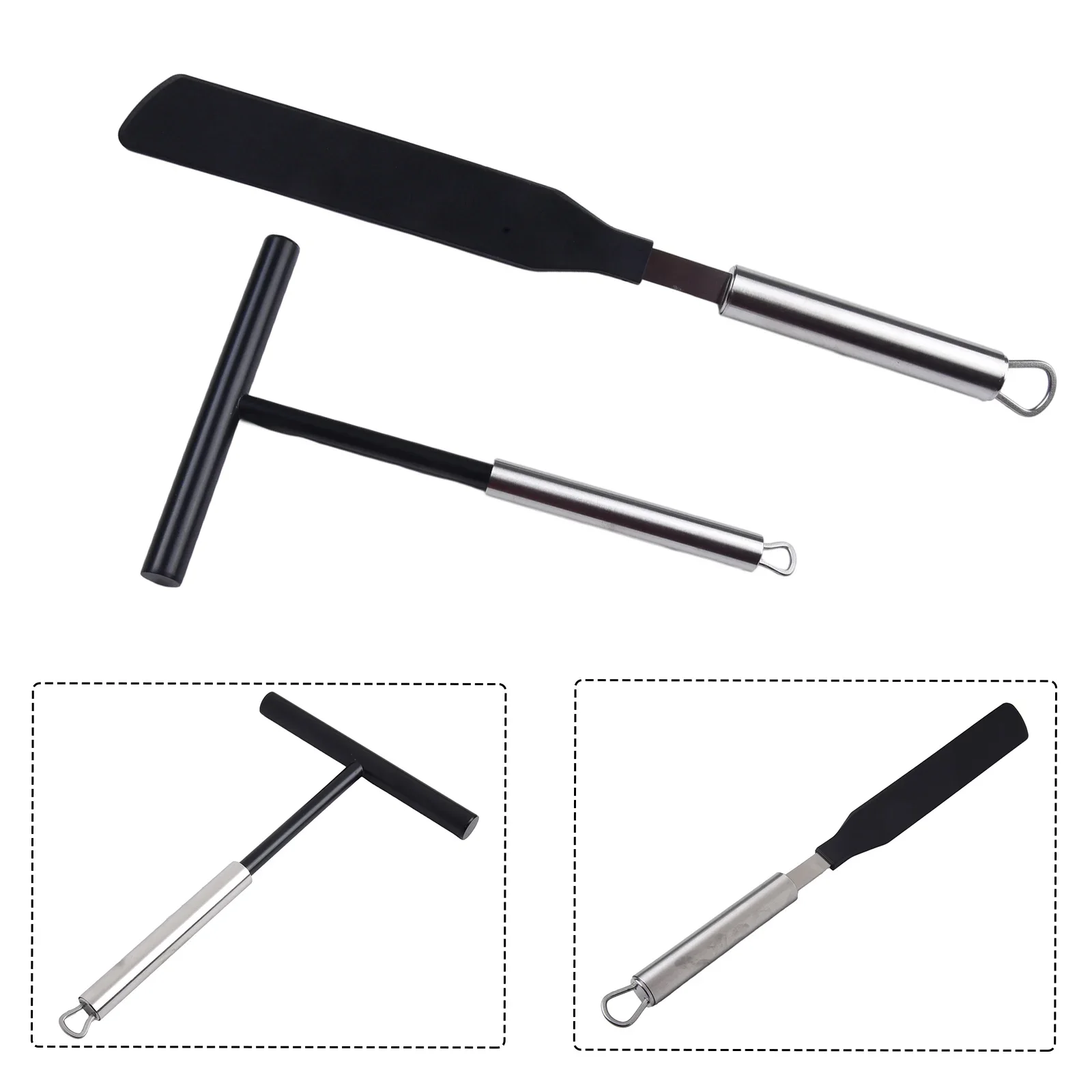 

Scraper Kit Crepes Distributor Accessories Home Kitchen Pancake Expander Spatula Long Lasting Practical Brand New