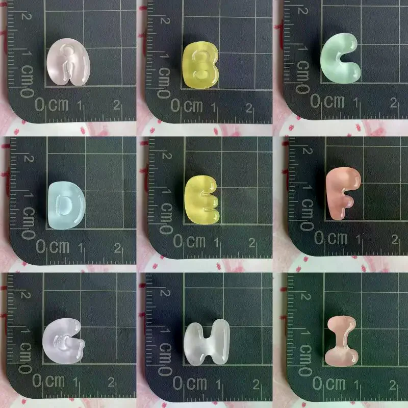 Handmade Mini Letter Charms Cute DIY Phone Cases Hair Clips Shoes Accessories Random Color