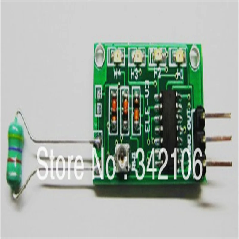LED Display Intensity Electromagnetic Sensor Voltage Output for Sensing Applications