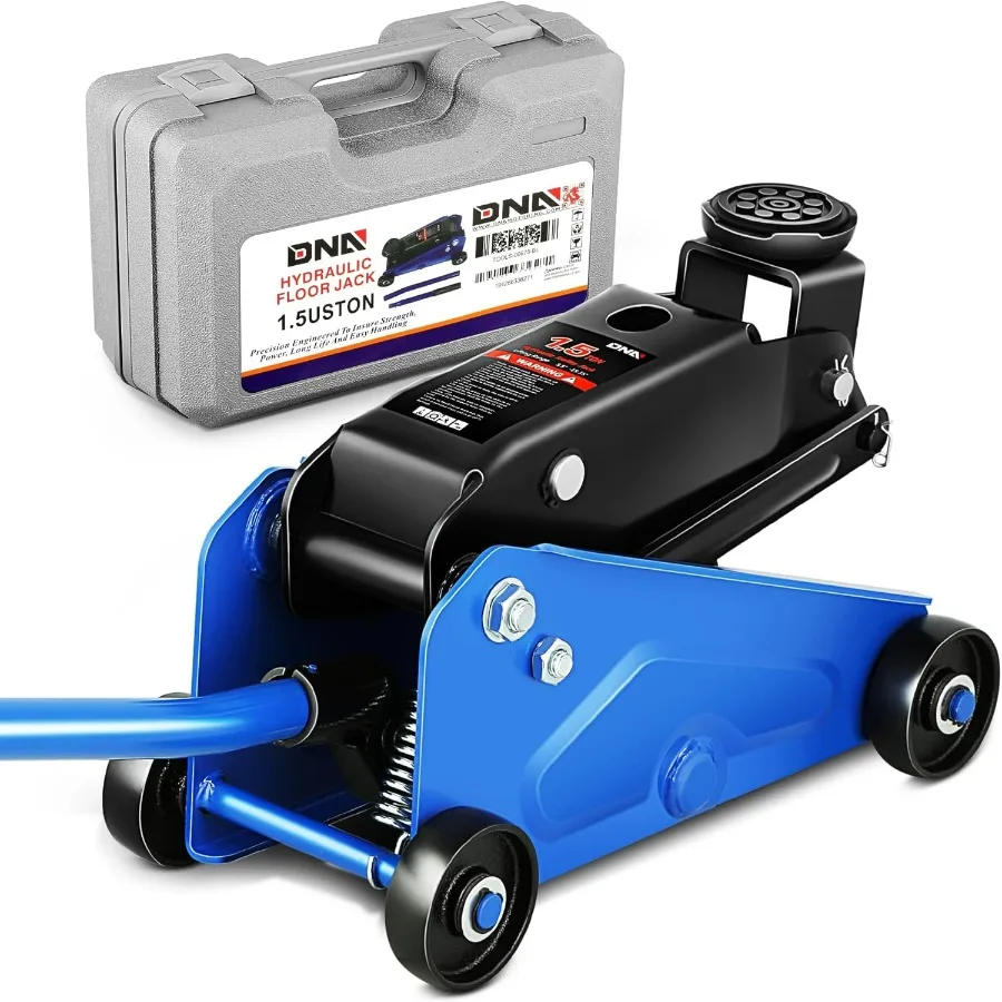 

Низкопрофильный напольный домкрат для гидравлической тележки с грузоподъемностью 1,5 тонны, 3000 фунтов и диапазоном подъема от 5,5 до 15,35 дюймов, идеально подходит для A