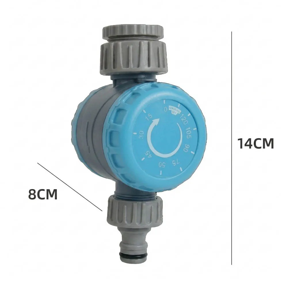 360 Degree Rotating Mechanical Watering Timer for Flexible Garden Hose Installation and Precise Water Direction