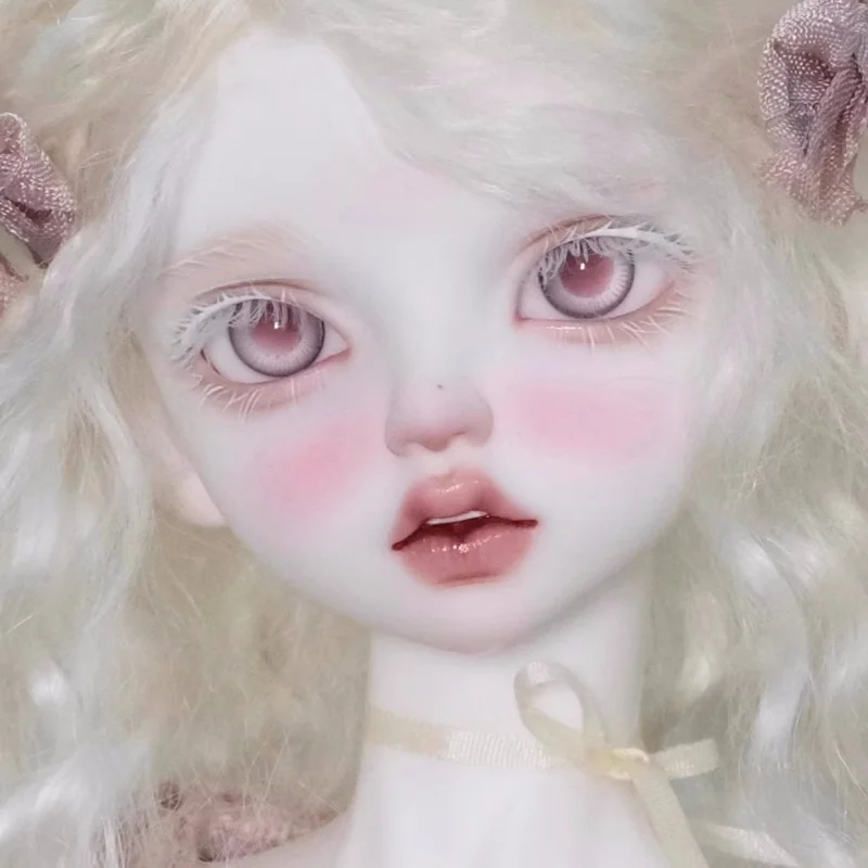 bjd doll eye ball is suitable for 12mm, 14mm, 16mm size pink glass eye pattern small iris doll accessories