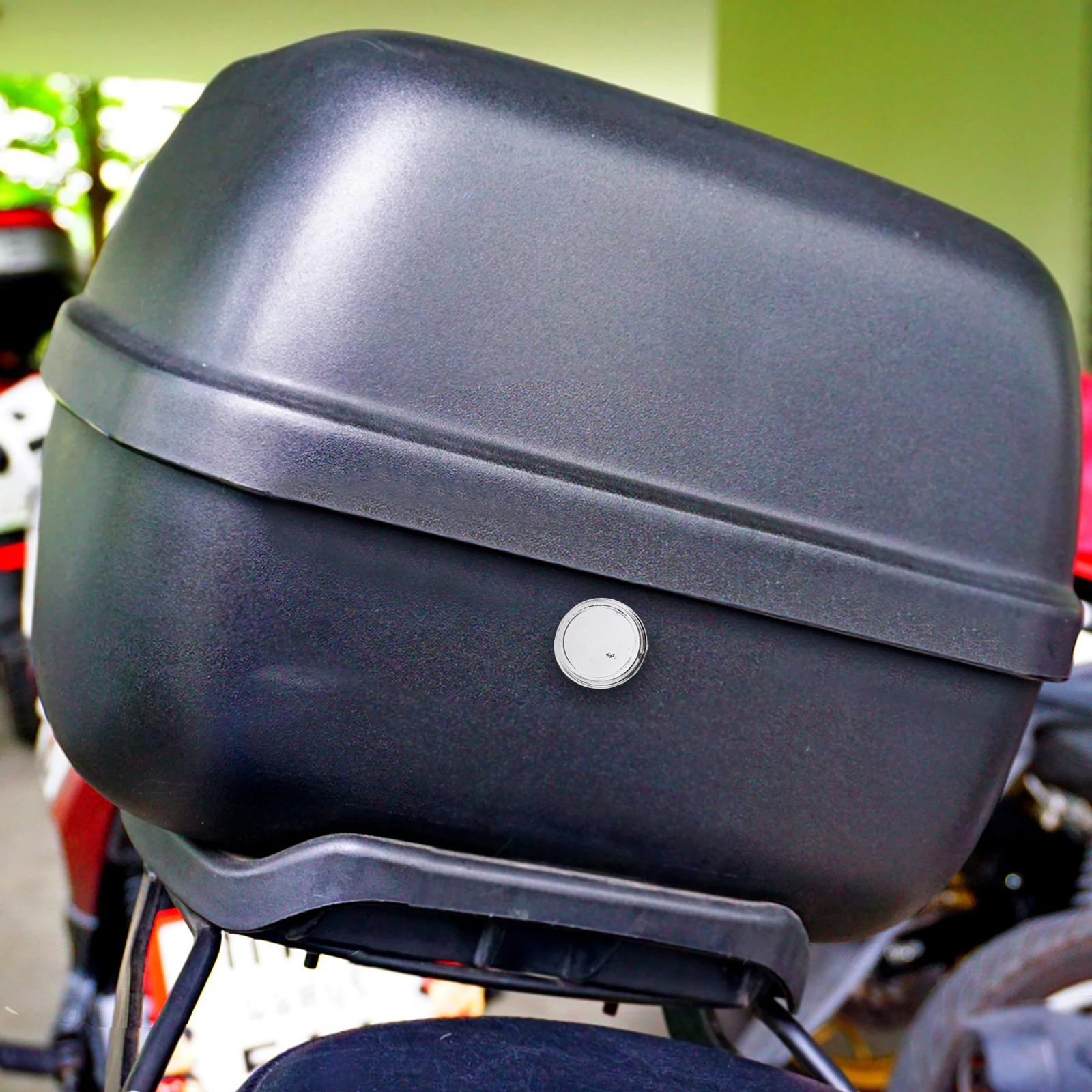 

Universal Motorcycle Trunk Set Scooter Tail Box Lock Replacement Metal Secure Keys Easy Install Theft