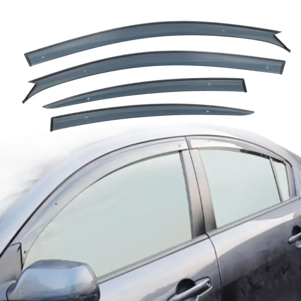 

car exterior accessory in-channel ventvisor side window deflector 4-piece set car window deflectors for Mazda 3 04-09