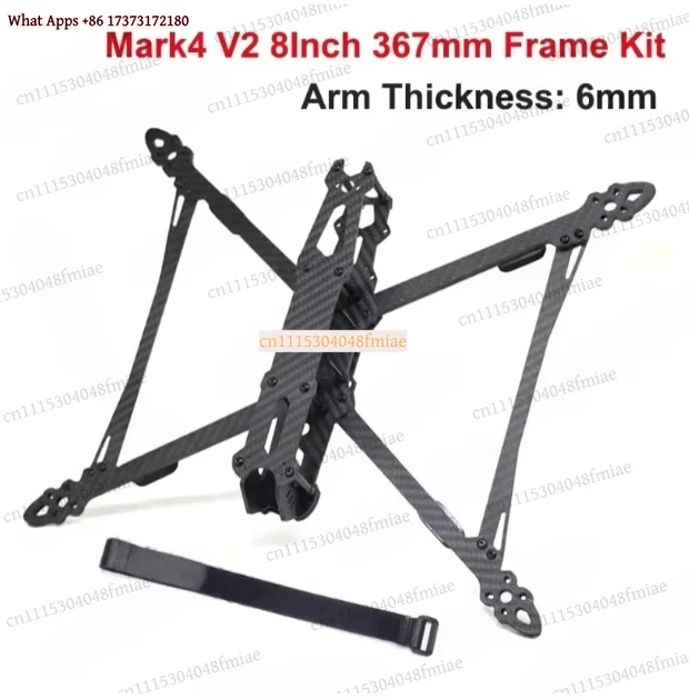 k3 3K Carbon Fiber FPV Drone Frame Kit, 5mm Arm X-Type Quadcopter Chassis for 8/9/10 Inch Freestyle Racing