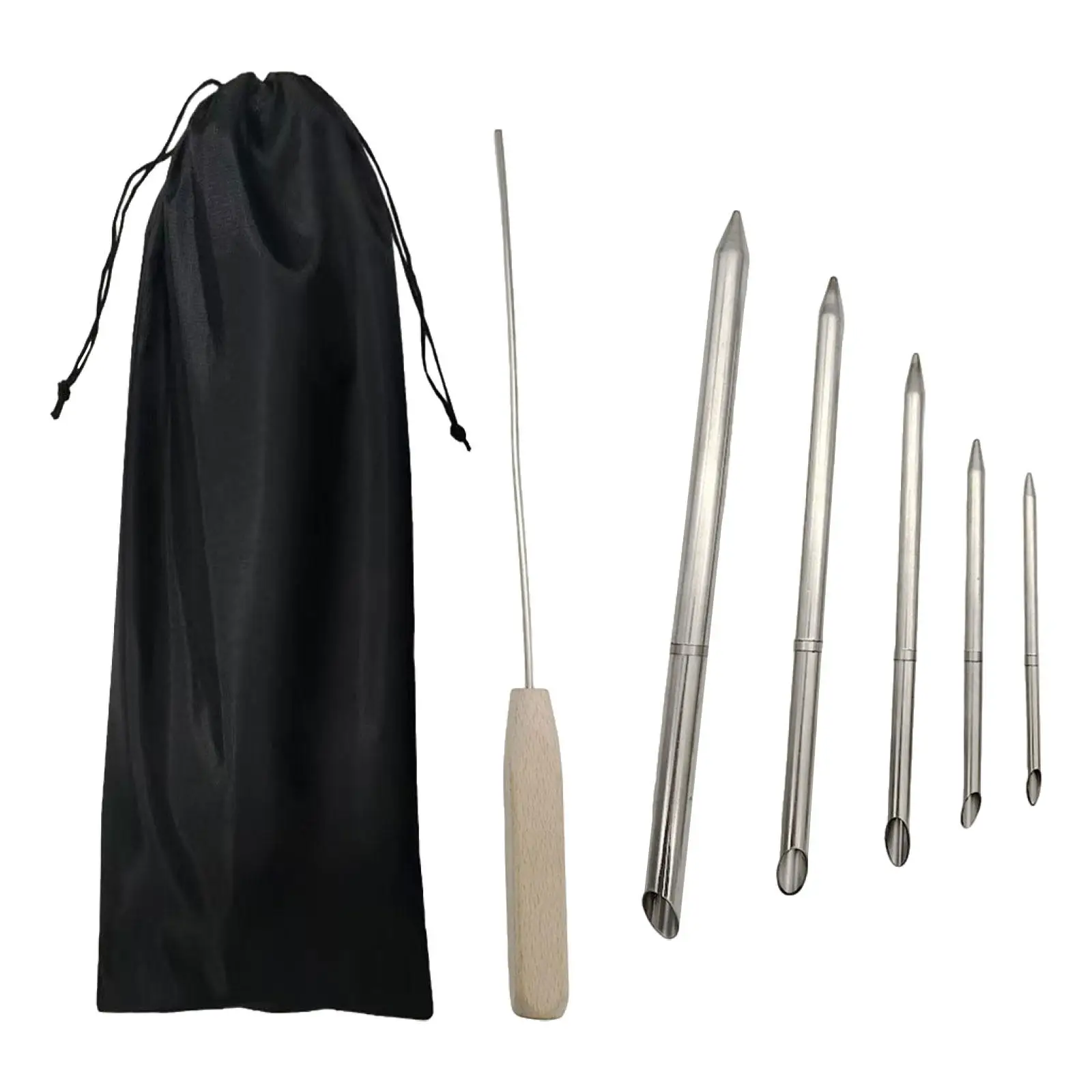 

Rope Splicing Tool Wood Handle Line Braiding Set for Marine Sailing Camping