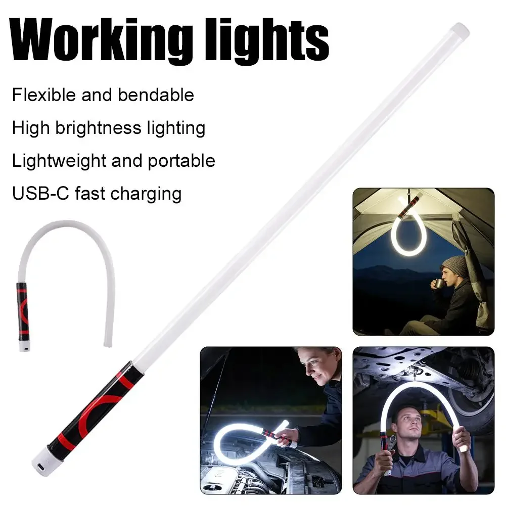 73cm Flexibler Silikon-LED-Streifen, Hochlumen-LED-Taschenlampe, Professionelles Arbeitslicht, Tragbares Werkzeug für Autoreparaturen – Detail 20