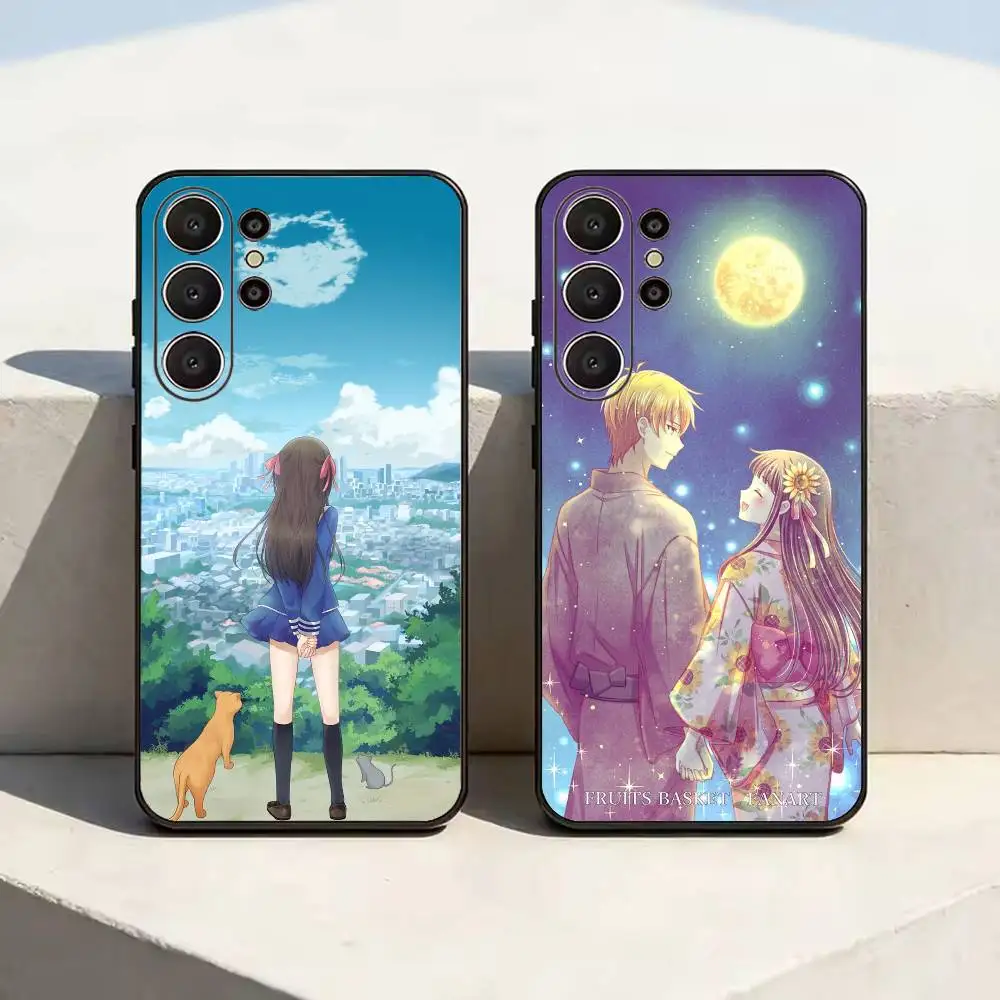 Anime F-Fruits B-Baskets-s Phone Case For Samsung S26,S24,S21,S22,Plus S23,S30,Ultra,S20,Fe,Black Soft Silicone