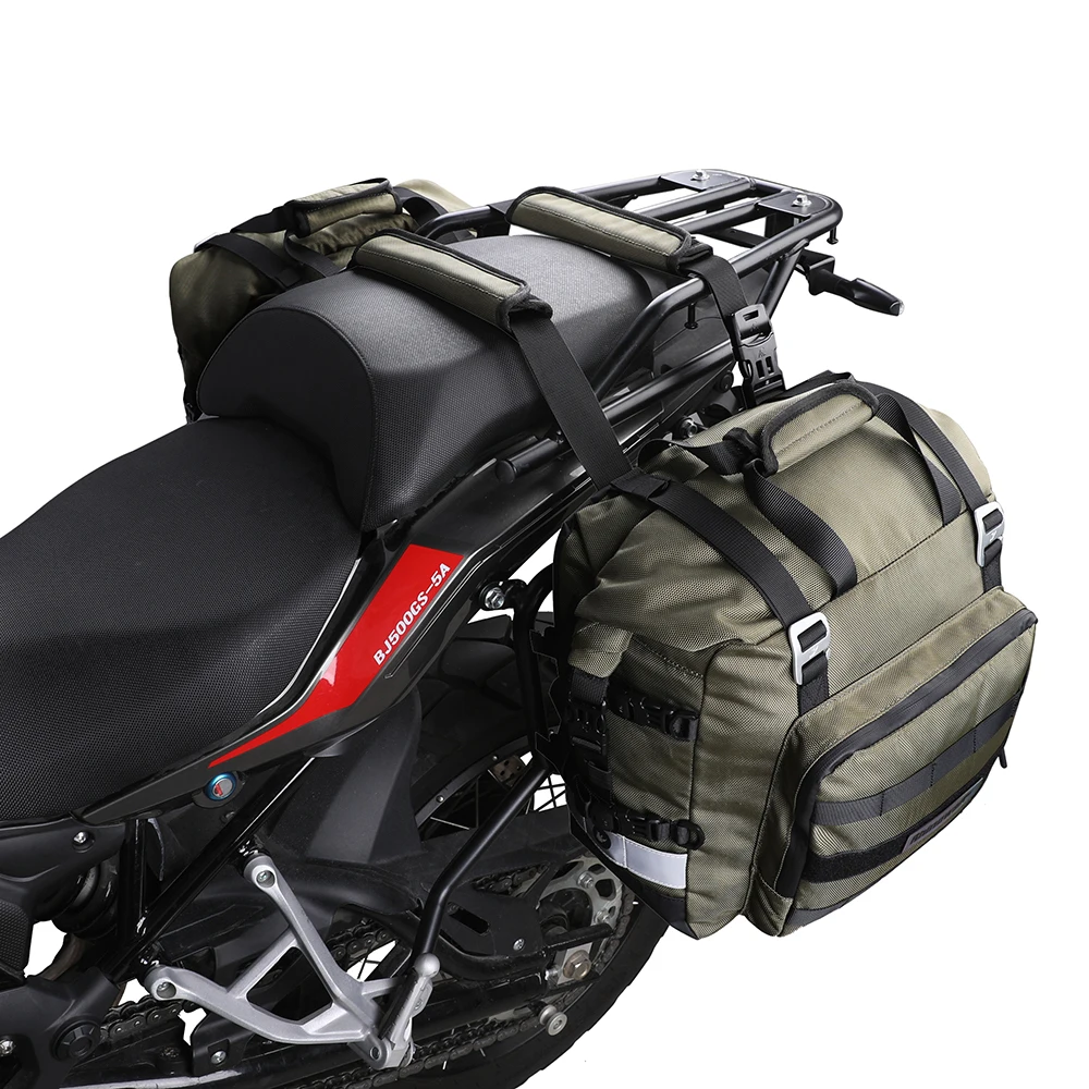 Rhinowalk Motorcycle Bag 20L Side Tail Bag Motocross Rear Seat Bag with Waterproof Inner Bag Outdoor Riding Luggage Pack 2023